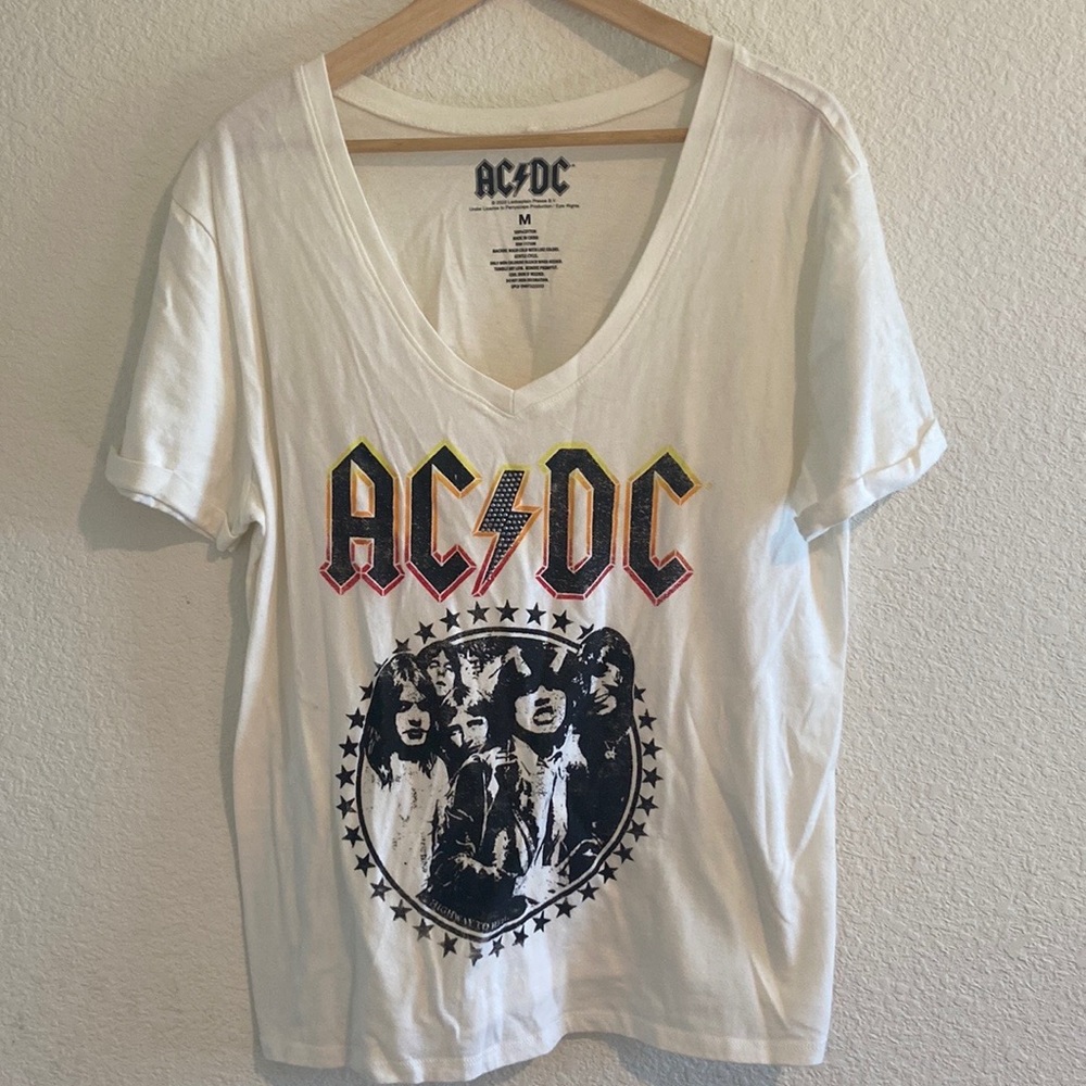 AC/DC deep V t-shirt